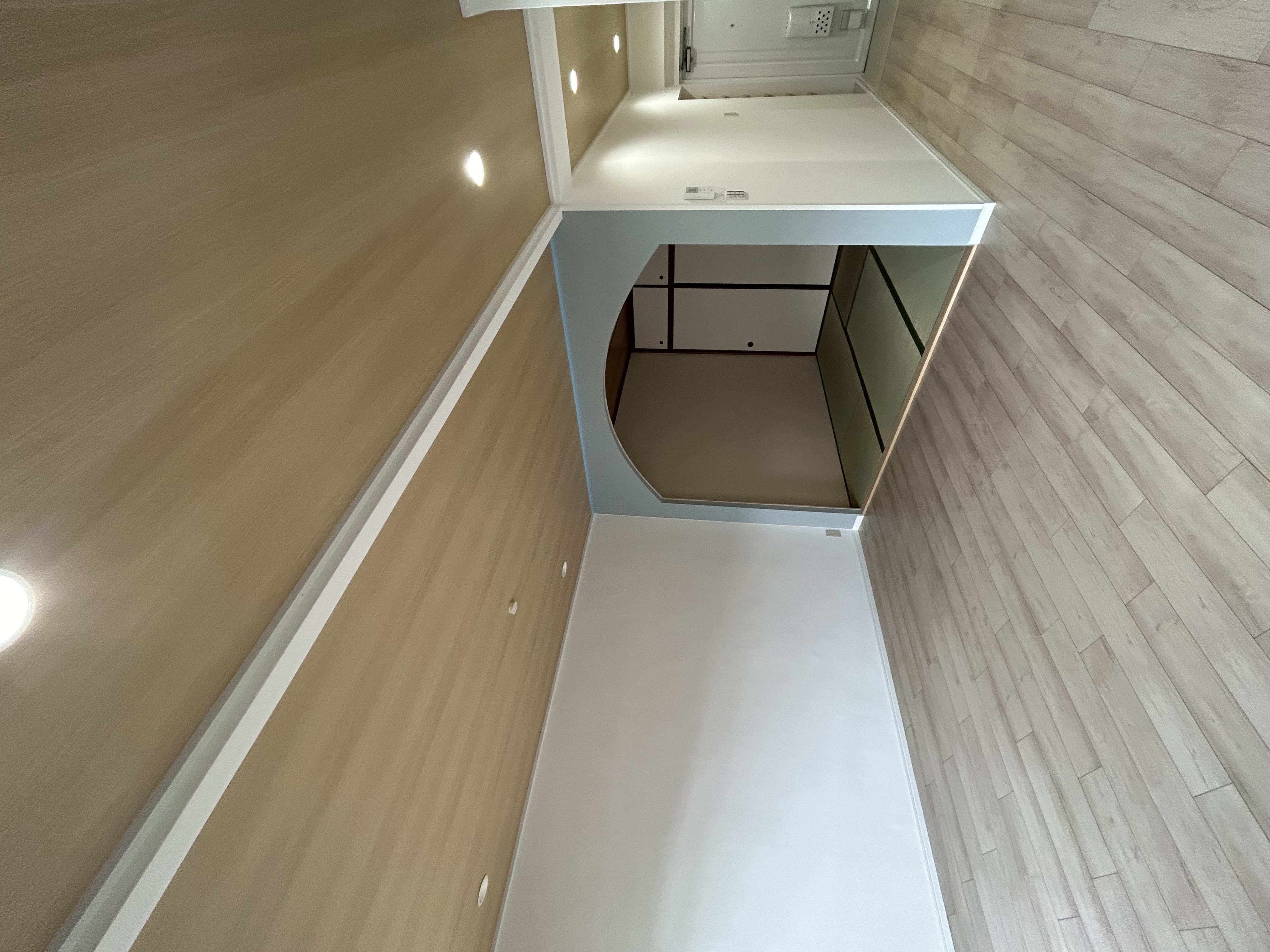 LDKから見た和室アーチ